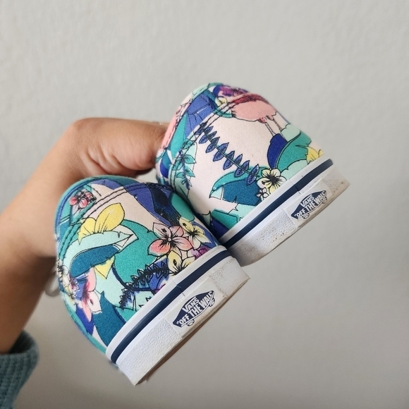 Vans Toucan Floral Tropical Flamingo Low Top Blue Sneaker Comforf Walking 11 - Picture 7 of 11